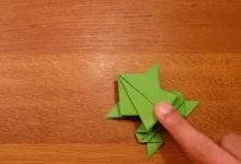ایده خلاقانه برای ساخت قورباغه کاغذی پرشی+فیلم